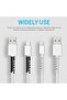 6 قطع - غطاء حماية كابل USB أسود، غطاء حماية حلزوني من السيليكون لكابل الشحن وكابل USB، غطاء نهاية السلك - 2