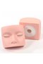 Lash Mannequin Head Makeup Mannequin Head Eyelash Extensions Practice Face Model, Soft Elastic Si... - 7