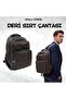 Leather Fabric Multi-Pocket Unisex Backpack with Adjustable Shoulder Straps, School, Travel Bag