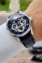 Case Silver Navy Blue Black Color Internal Indicators Active 45 mm Men's Wristwatch