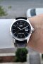 Men's Wristwatch with Silver Strap and Black Color, Gift Packaged - 2