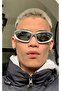 Premium Y2k Sunglasses Silver - Mirrored - 7