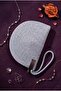 Handmade Knitted Cord Rope Portfolio & Clutch Bag – Champagne Platinum