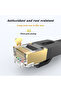 كابل إيثرنت UGOURD Rj45 Cat 8 مسطح بطول 0.5 متر، كابل شبكة Cat8 للإنترنت LAN بسرعة 40 جيجابت في الثانية وتردد 2000 ميجاهرتز للراوتر - 4