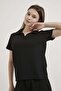 Collared T-Shirt and Waist-Tie Detailed Sweatpants Set - 4