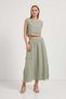 Loose Muslin Blouse with Side Laces and Textured Detail - 3