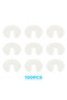 100 Pcs 19.5mm Gas Water Heater Brass Control Valve Core Plastic White Cap Cover Piece - 5