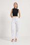 Women's Sleeveless Summer Crew Neck Black Crop Body - 3