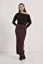 Armalife 1506 low shoulder draped knit women's blouse - 3