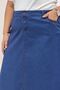 2109 Denim Skirt with Button Detail - Dark Blue - 2
