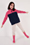 Soft Textured Zippered Color Block Stand Collar Pocket Polar Unisex Children's POLAR 5905001 - 4