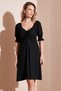 Crinkle Shirred V-Neck Sleeves Gipeli Dress Dress 5865034 - 3