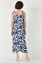 Print Midi Length Oversize Fit Tie Drawstring Crew Neck Dress Dress 5869009 - 6