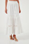 Lace-Up Elastic Waist Long Skirt Skirt 611Et0106 - 5