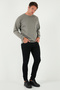 Stretch Cotton Relaxed Fit Crew Neck Sweat Men's Sweat 5901210 - 2