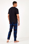 Plaid Cotton Regular Fit Short Sleeve Pajama Set Men's Pajama Set6572002 - 5