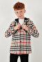 Hooded Double Pocket Plaid Lumberjack Shirt Boy's Shirt Cf25W81786 - 6