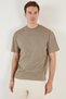 Cotton Relaxed Fit Crew Neck T Shirt Men's T SHIRT5905446 - 3