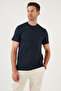 Cotton Regular Fit Crew Neck Basic T Shirt Men's T SHIRT 59020201 - 4