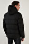Zippered Pocket Slim Fit Hooded Puffer Coat Men's Coat 5711050 - 5