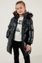 Plush Lined Faux Fur Collar Removable Hooded Winter Coat Girls' Coat 5761908 - 3
