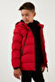 Plush Lined Inside, Zippered Pocket, Hooded Inflatable Coat for Boys, Boy's Coat 5760040 - 5
