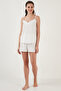 Lace V-neck Rope Strap Mini Pajama Set with Shorts Pajama Set 6110300 - 3