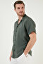 Men's Modal Shirt - Regular Fit, Apache Collar, Short Sleeve Cf24s117929 - 4