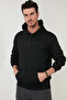 Slim Fit Printed Hooded Kangaroo Pocket Cotton Sweat Men's Sweat 5414018 - 4