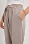 Women's Elastic Waist Cream Jogger Sweatpants - 4