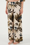 Patterned Regular Fit Three Quarter Sleeve V-Neck Bottom-Top Suit 5865357 - 6