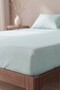 Light Green Cotton Double Fitted Sheet 160X200 - 4