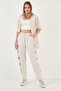 Bohem Embroidered Linen and Cotton Blend Harem Pants PANTS 5865050 - 3