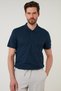 Regular Fit Cotton Buttoned Polo Neck T Shirt Men's Polo Neck T Shirt5902326 - 3