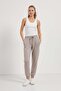 Women's Elastic Waist Cream Jogger Sweatpants