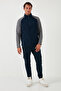 Slim Fit Half Zipper Cold-Proof Winter Fleece-Lined Fleece Men's Polar 5906055 - 3