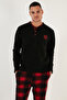 Plaid Regular Fit Crew Neck Winter Fleece Pajama Set Men's Pajama Set 609610013W4 - 3