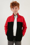 Soft Textured Zippered Color Block Stand Collar Pocket Fleece Unisex Children's Fleece 5905001 - 2