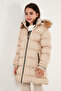 Plush Lined Removable Hooded Water Resistant Coat Girl's COAT 5761910 - 2