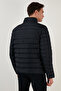 High Collar Zippered Pocket Slim Fit Puffer Coat Men's Coat 649002 - 5