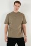 Cotton Relaxed Fit Crew Neck T Shirt Men's T SHIRT5902702 - 3