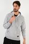 Cotton Hooded Kangaroo Pocket Sweat Men's Sweat 5905240 - 2