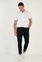 Cotton Slim Fit Men's Polo Neck T Shirt 646r4560 T-Shirt - 4