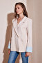 Regular Fit Double Breasted Lapel Blazer Jacket Jacket 611Bc00025 - 2