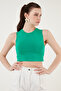 Cotton Crew Neck Slim Fit Crop Tank Top5865259 - 7