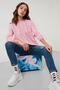 Cotton Stand Collar Basic Knitted Sweat SWEAT 5863323