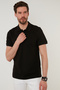 Regular Fit Cotton Buttoned Polo Neck T Shirt Men's Polo Neck T Shirt5902326 - 2