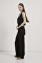 High Waist Stretchy Straight Fit Denim Trousers - 3