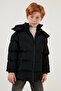 Plush Lined Removable Hooded Winter Coat with Pockets Boys' Coat 5761587 - 3