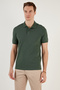 Cotton Regular Fit Buttoned Polo Collar T Shirt Men's POLO NECK T SHIRT5902739 - 5